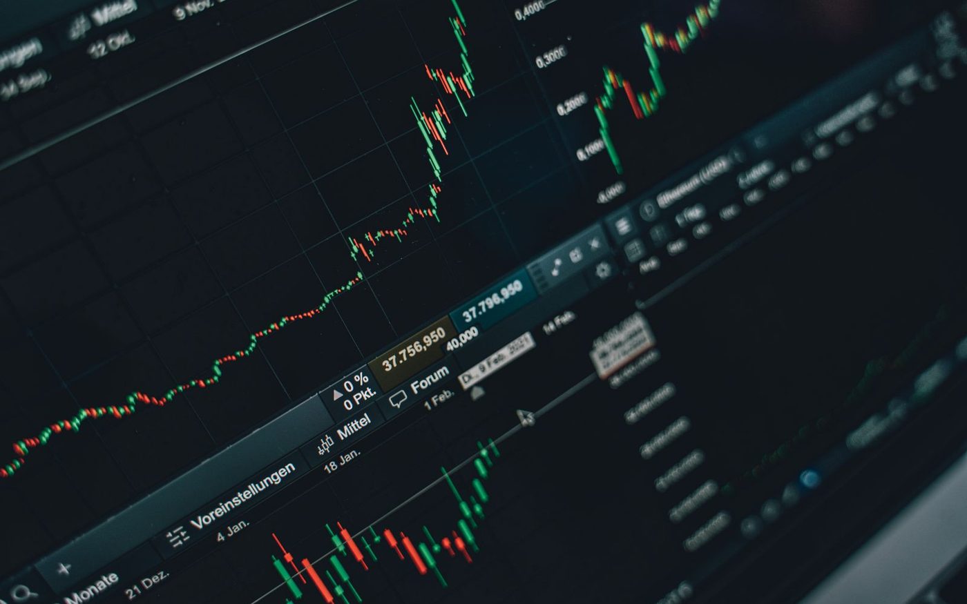 WebTrader running in a browser